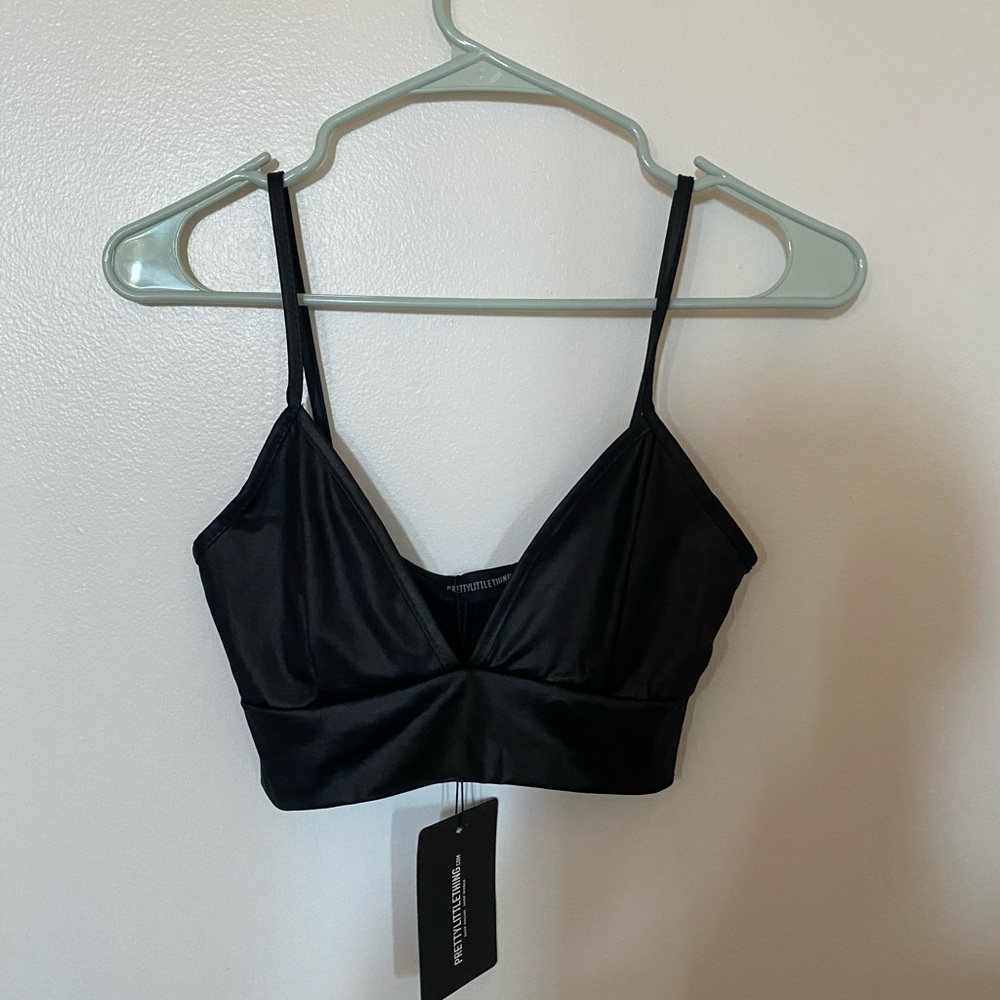 Black bralette top